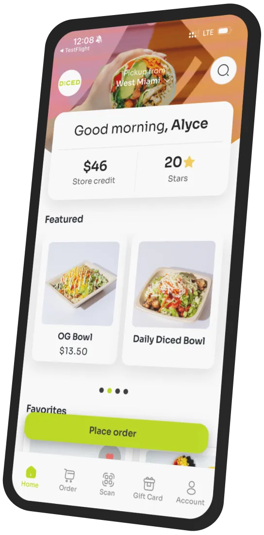 Diced app preview