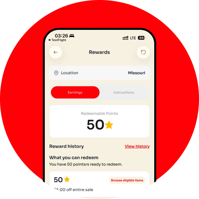 ⭐ Earn Rewards