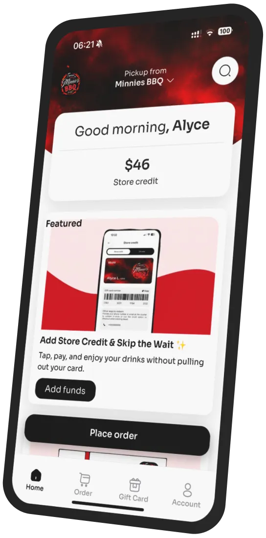 Minnies BBQ app preview