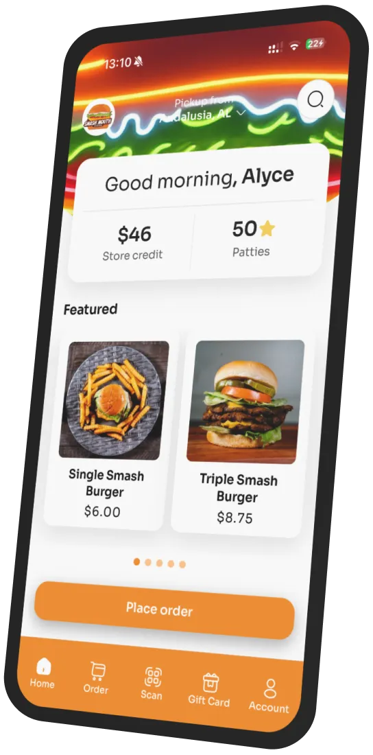 Smash Mouth Foods app preview