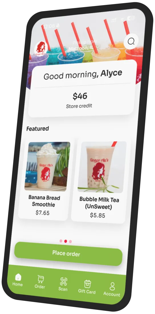 Ginger Ale's app preview