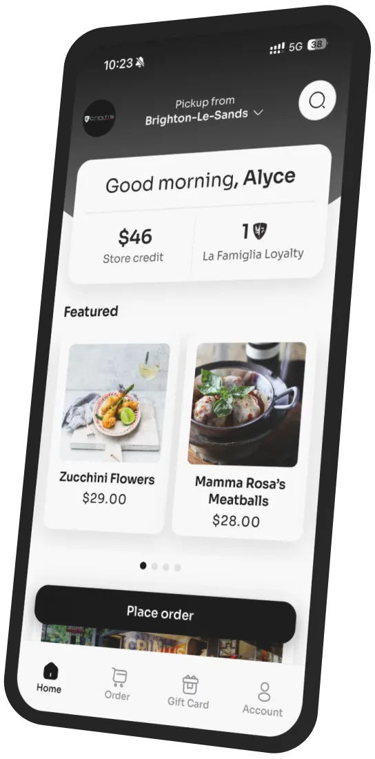 Criniti's Italian Cuisine app preview
