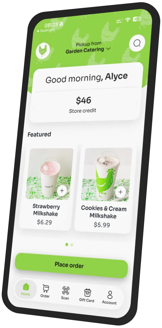Garden Catering app preview