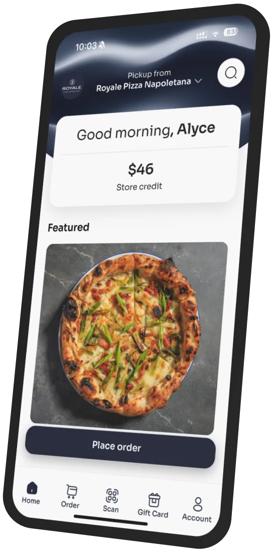 Royale Pizza Napoletana app preview