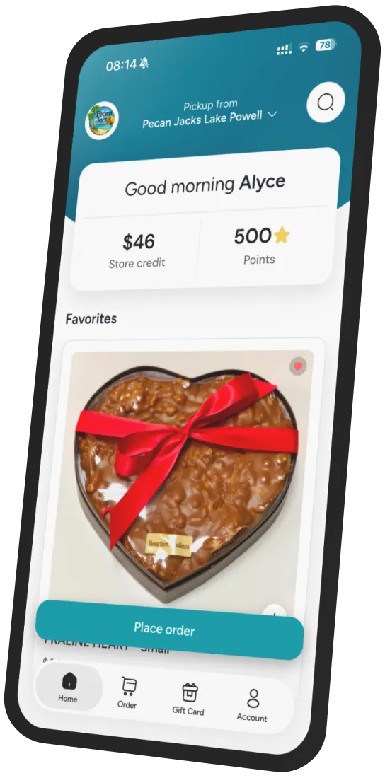Pecan Jacks app preview