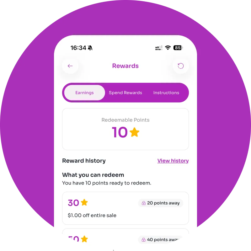 ⭐ Earn Rewards