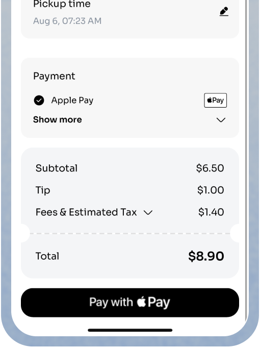 Pay without slowing down