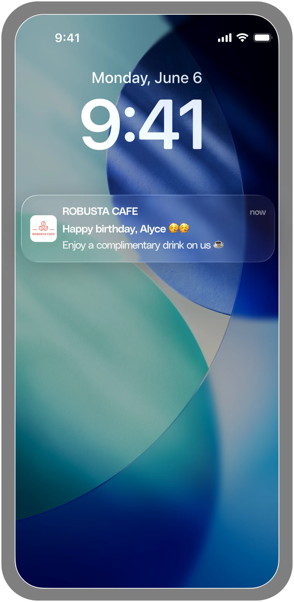 Order and offer updates arriving as push notifications