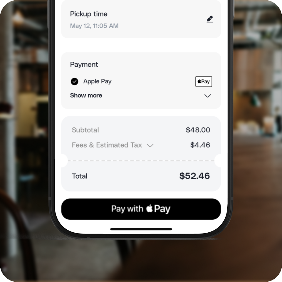One-tap fast checkout illustration