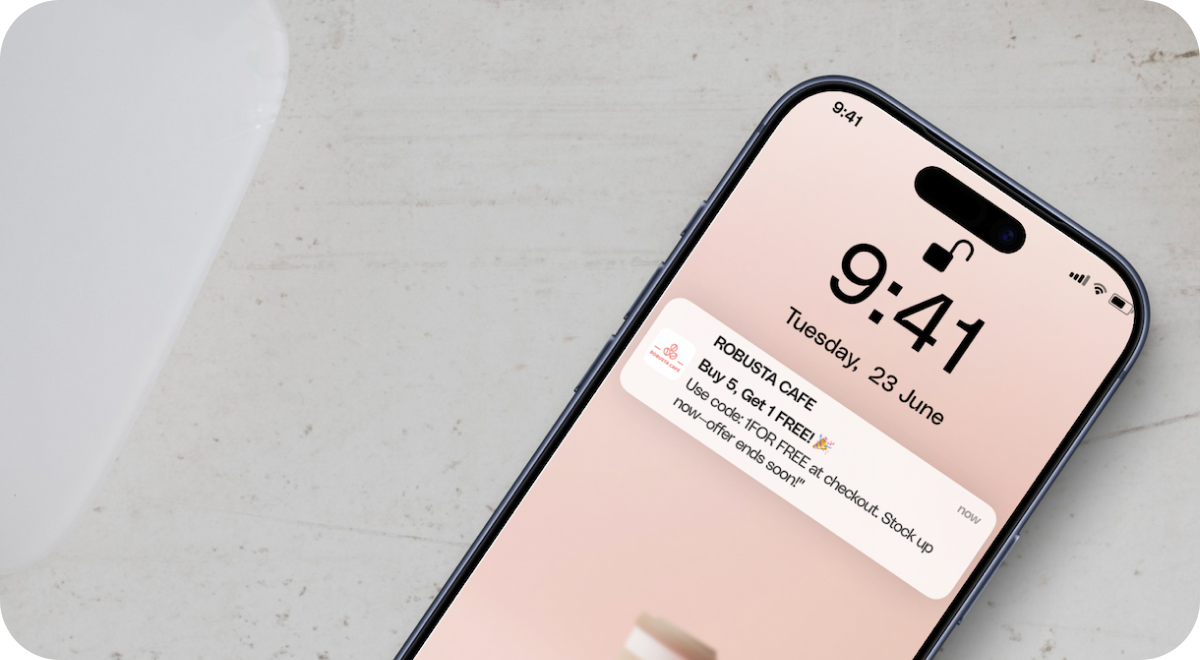 Push notifications screen