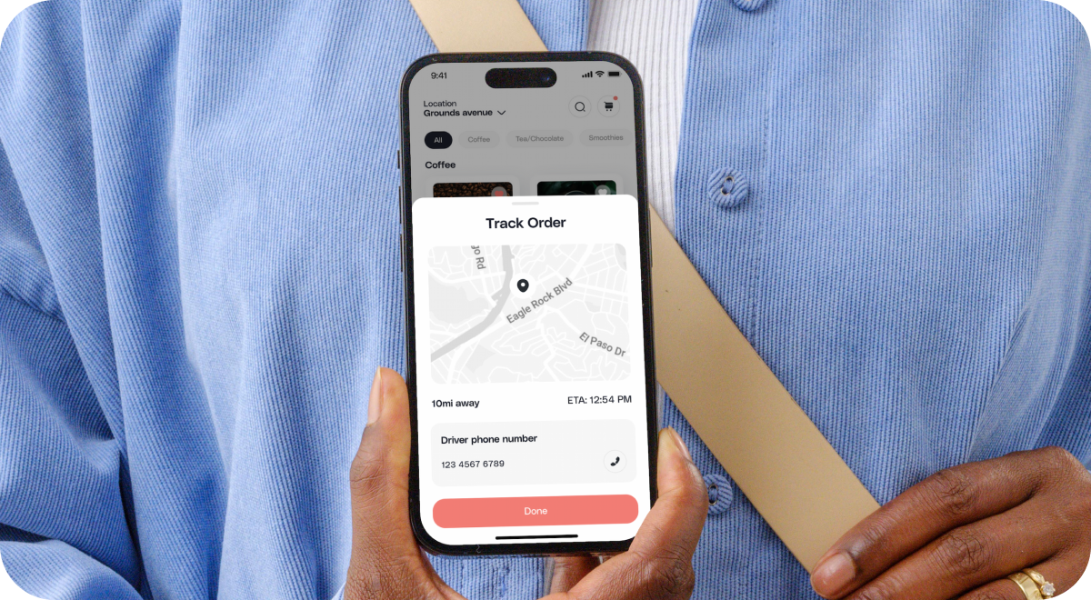 Delivery management screen