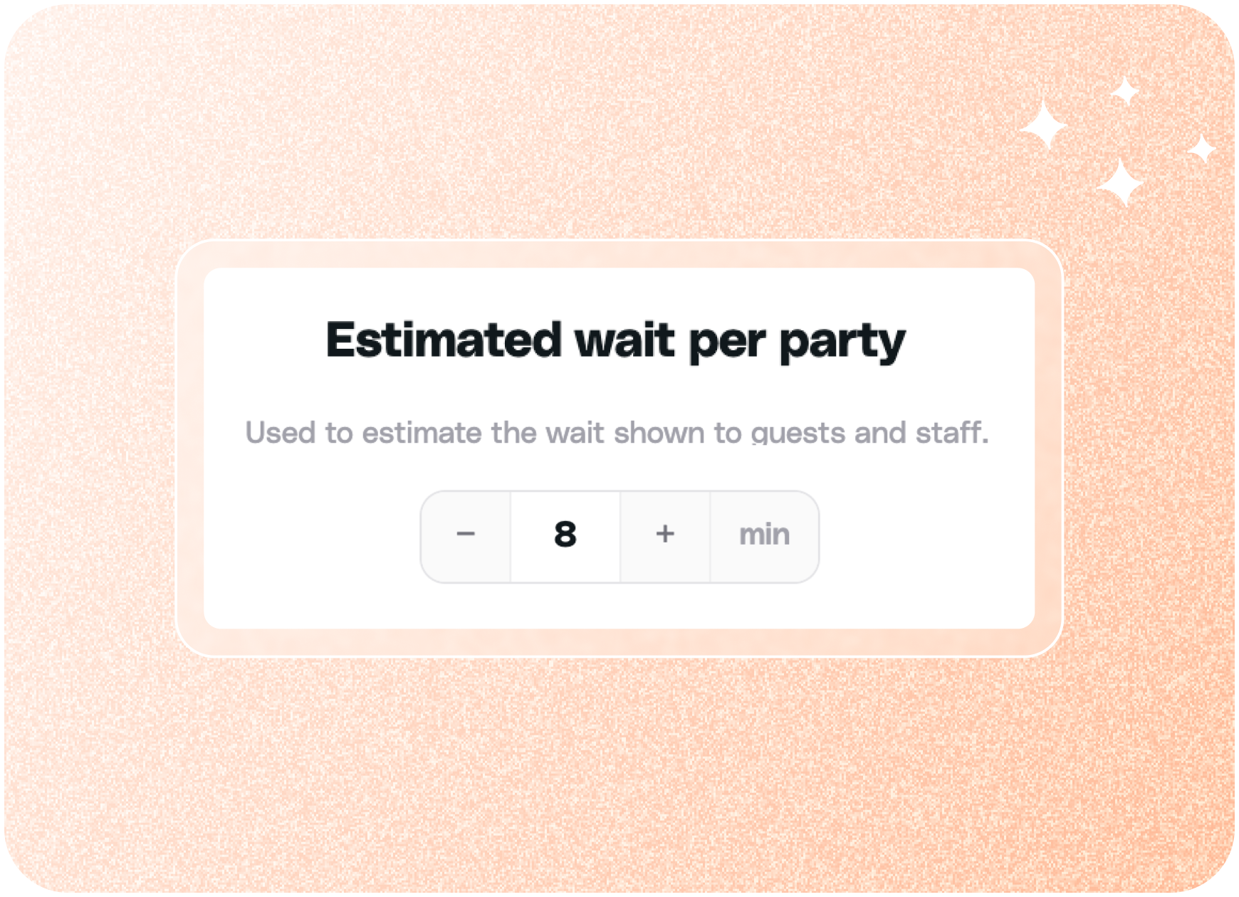 Set accurate wait times