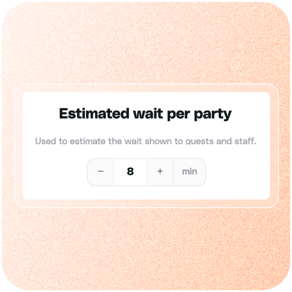Set accurate wait times