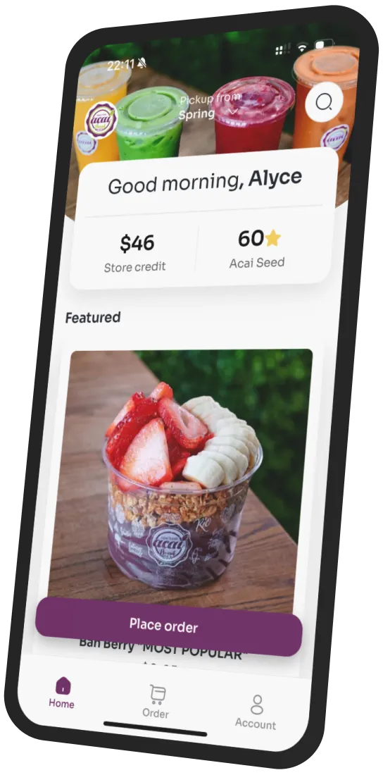 Açaí Brasil USA app preview