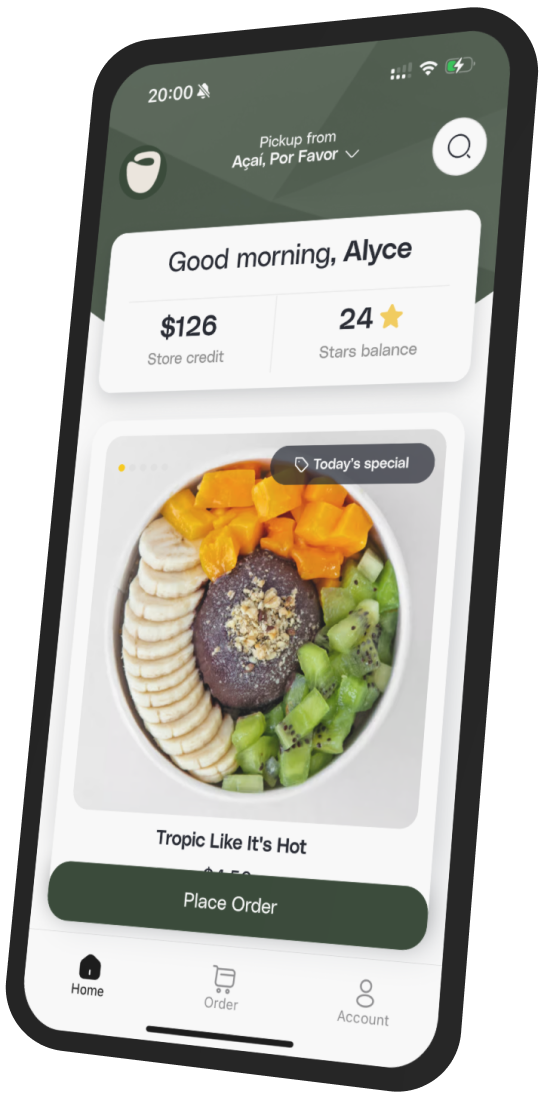 Açaí Por Favor app preview