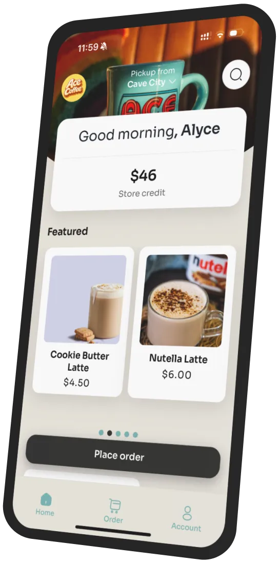 Ace Coffee Co app preview
