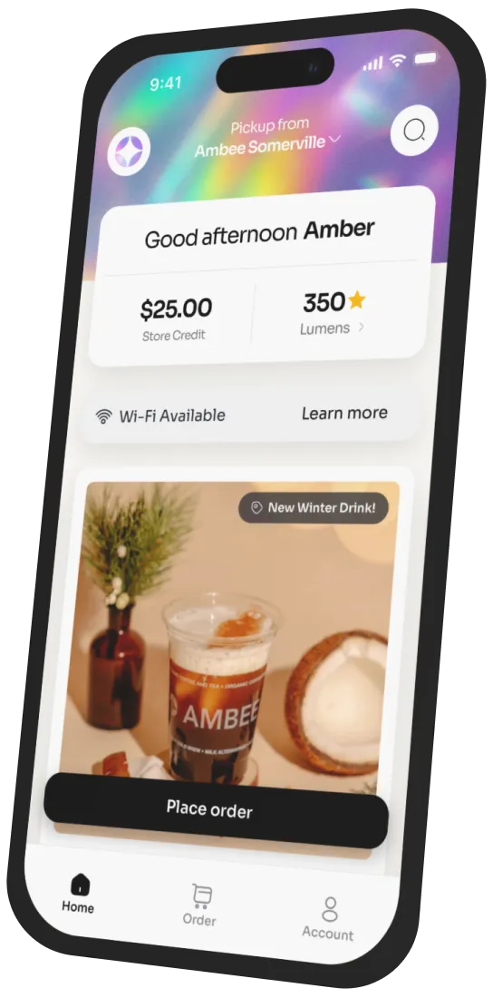 Ambee Coffee Co app preview