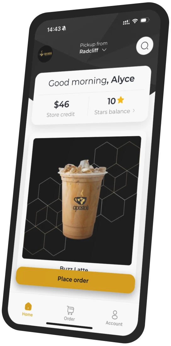 Apostoli Coffee app preview