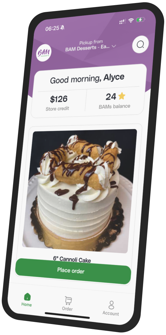 BAM Desserts app preview