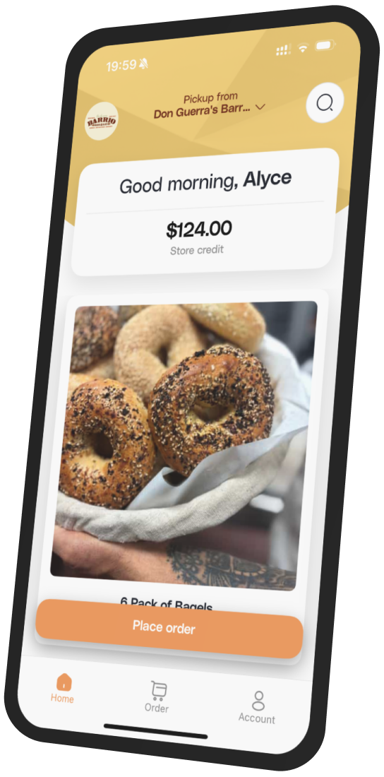 Barrio Bagel and Slice app preview