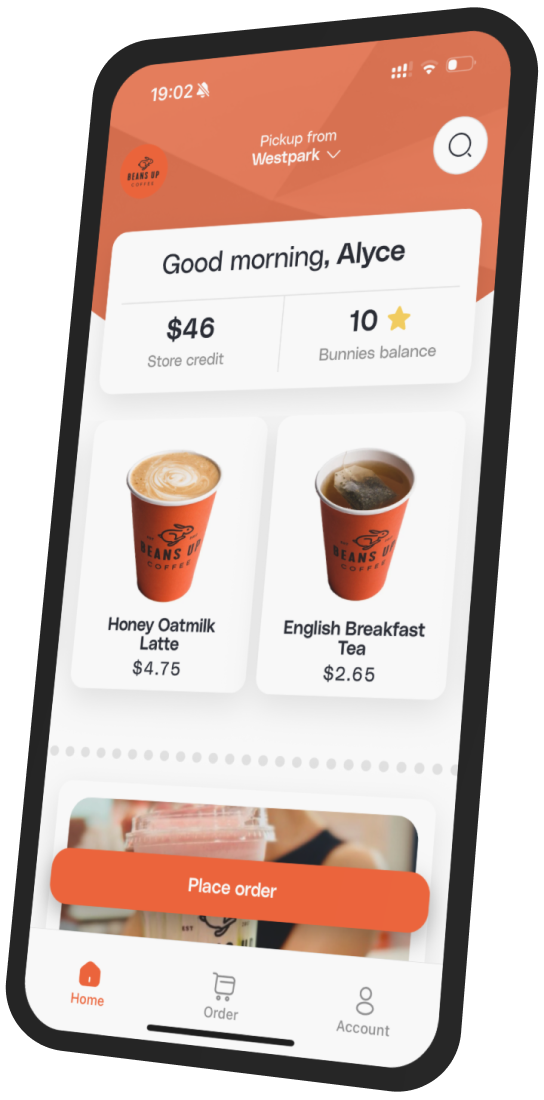 Beans Up Coffee app preview