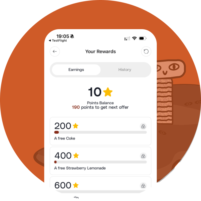 🏆 Earn Rewards One Bite at a Time