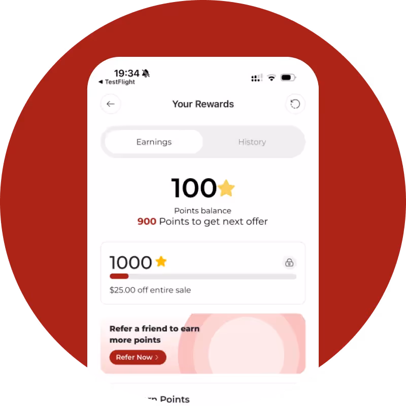 ⭐ Earn Rewards