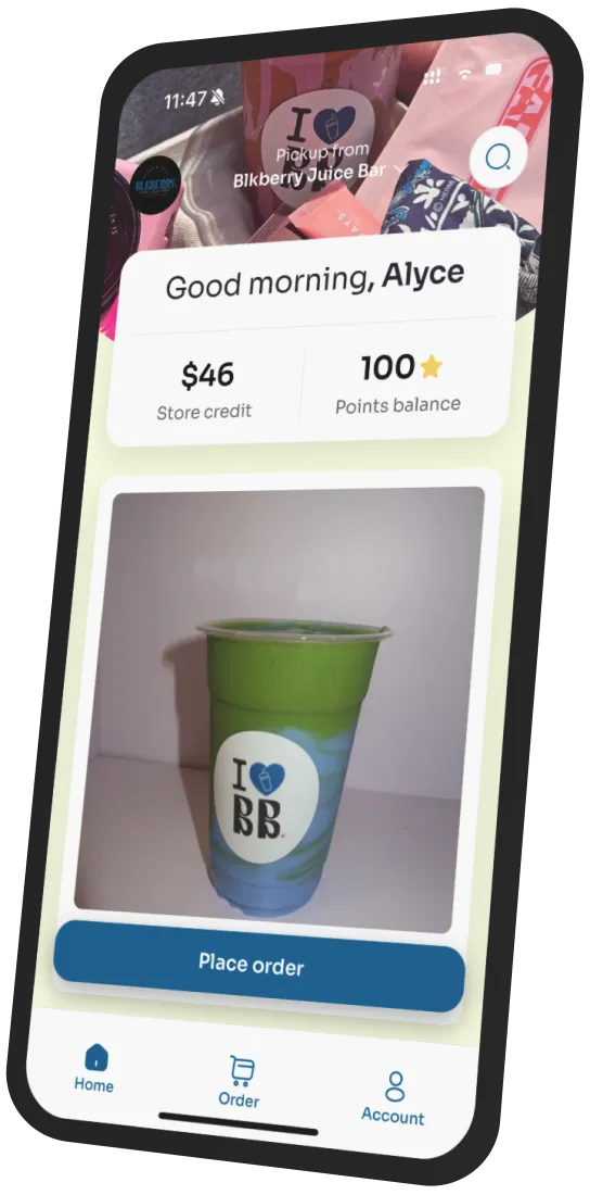 Blkberry Juice Bar app preview