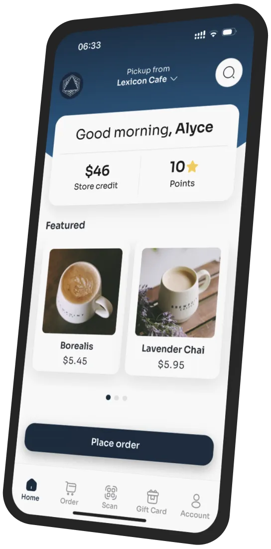 Brewpoint Coffee app preview