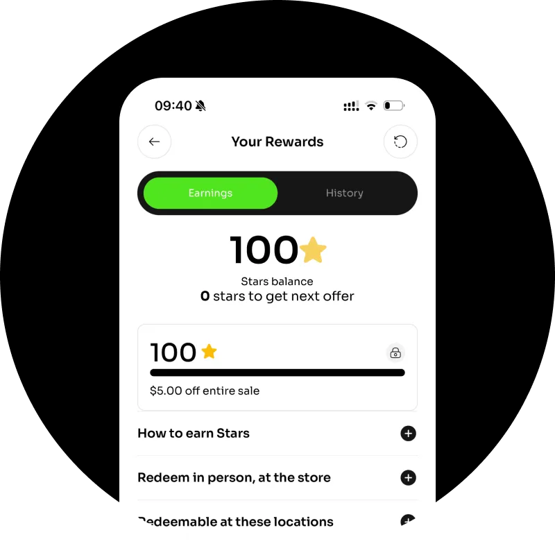 ⭐ Earn Rewards