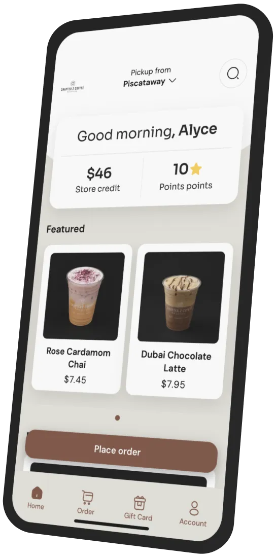 Chapter 2 Coffee Roasters app preview