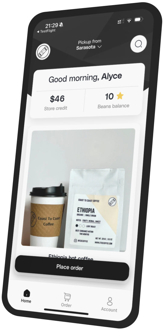 Coast To Coast Coffee - FL app preview