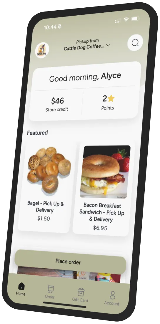 Cattle Dog Coffee app preview