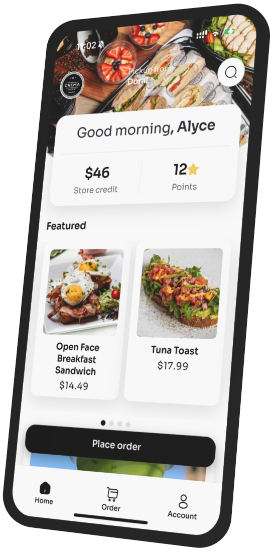 Crema Gourmet app preview