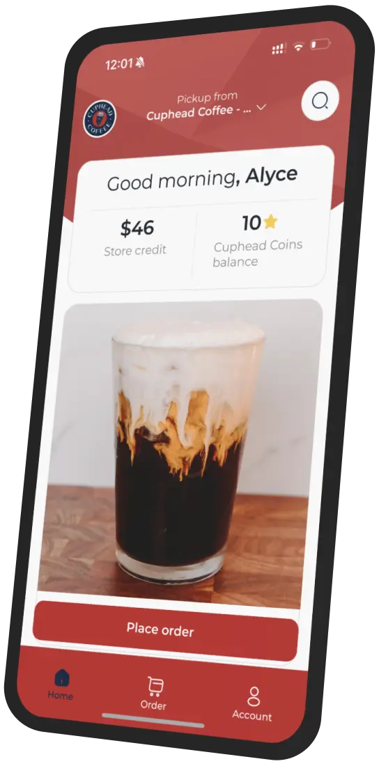 Cuphead Coffee app preview