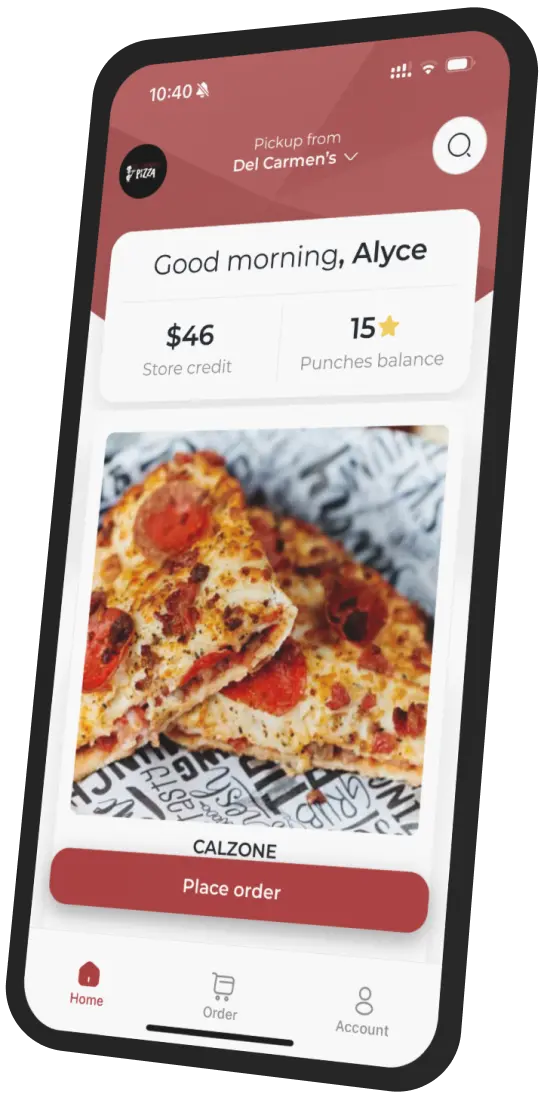 Del Carmen's Pizza app preview