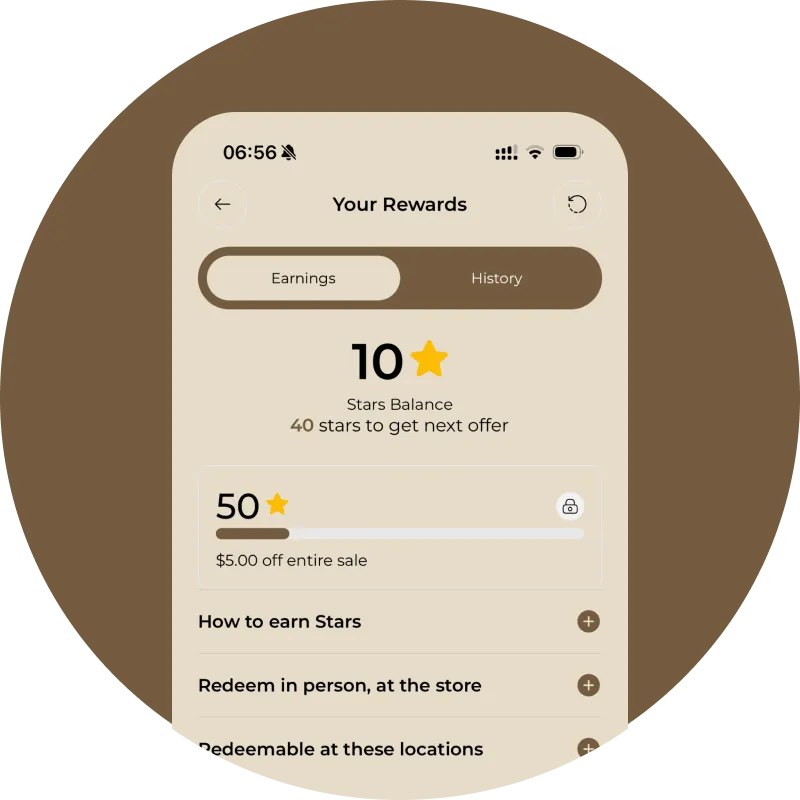 ⭐ Earn Rewards
