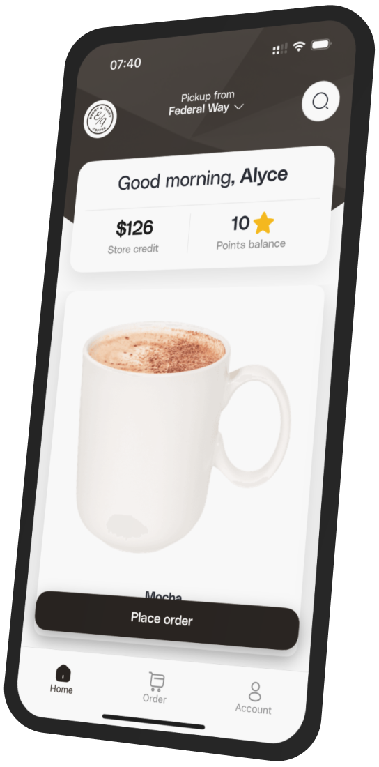 Ebony and Ivory Coffee - WA app preview