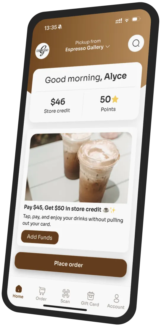Espresso Gallery app preview