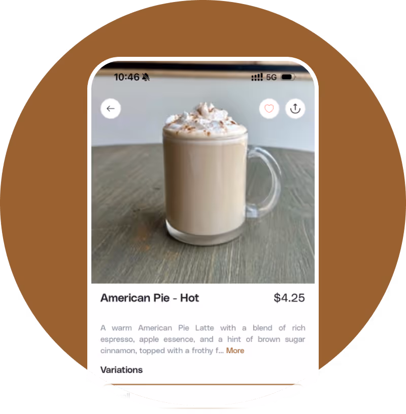 ☕ Order Ahead, Your Way