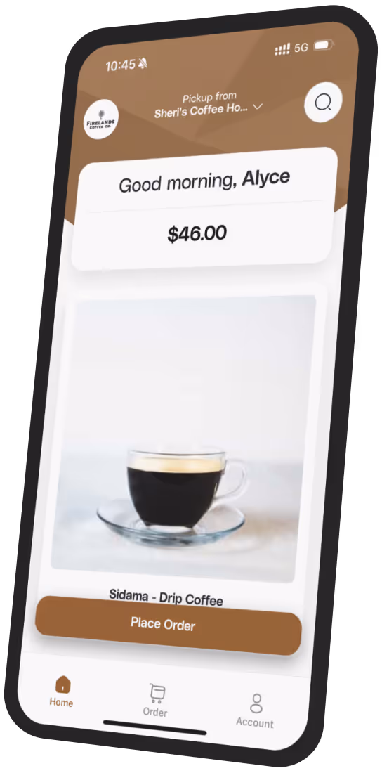 Firelands Coffee Co. app preview