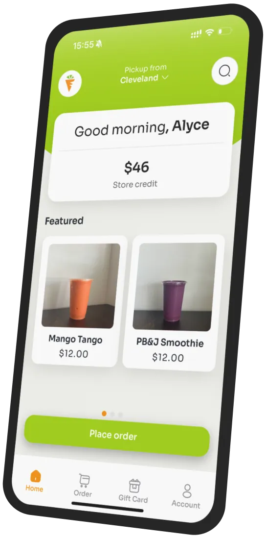 Green Farm Juicery app preview