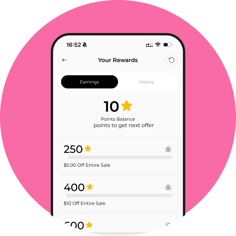 ⭐ Earn Rewards