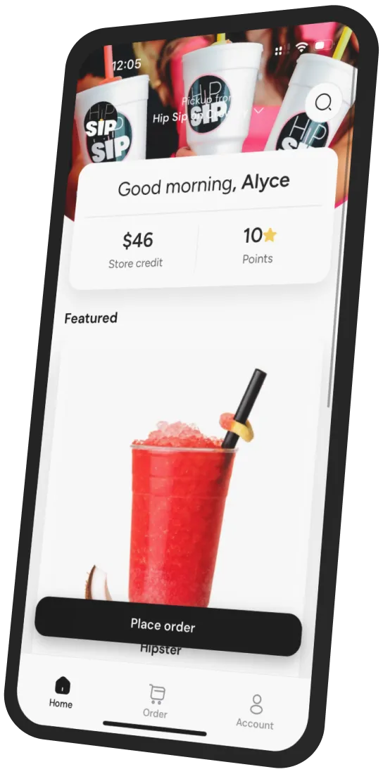 Hip Sip Drinks app preview