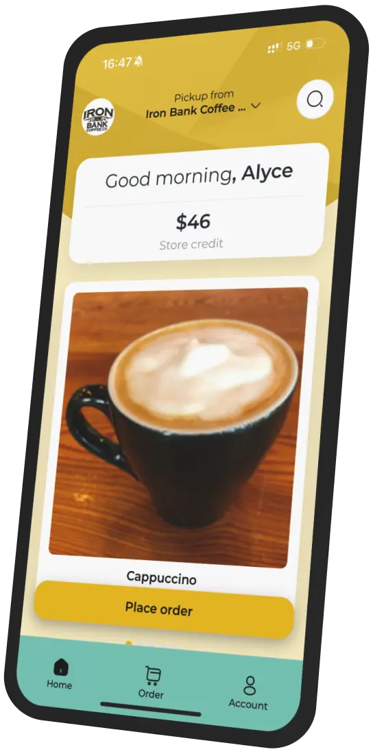 Iron Bank Coffee Co. app preview