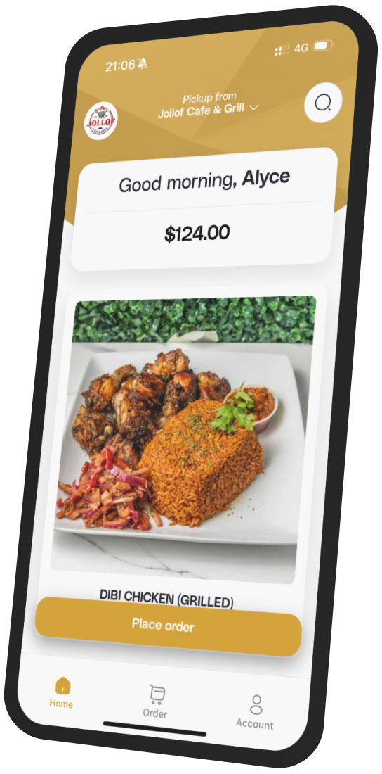 Jollof Cafe & Grill app preview