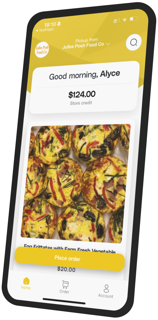 Julles Posh Food Co app preview