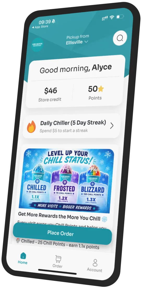 Kiraboos Shaved Ice app preview