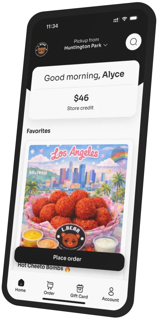 L. Bear Boba Tea Shop app preview