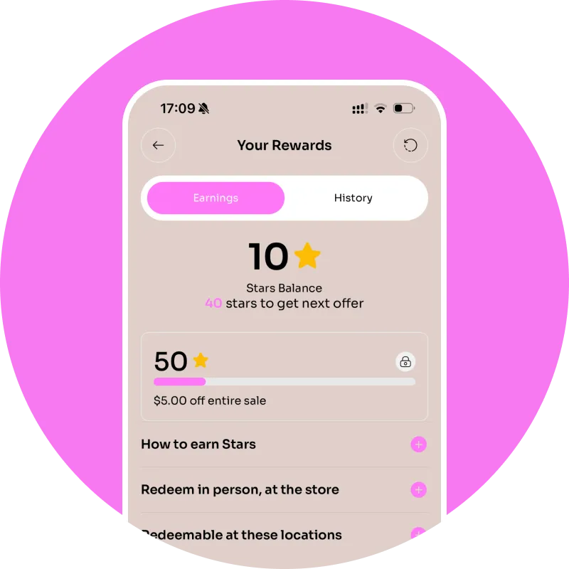⭐ Earn Rewards